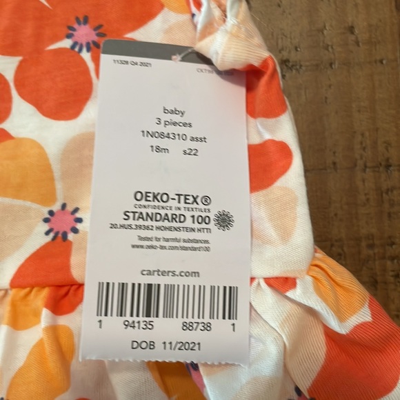 NWT  18m Carters 3 piece summer set. - Picture 3 of 5